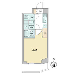 西武新宿線 武蔵関駅 徒歩3分の賃貸マンション 1階1Kの間取り