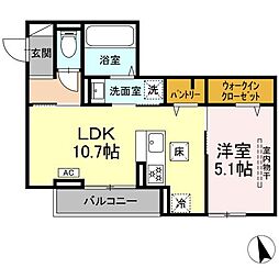 間取図画像 1LDK
