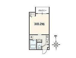JR青梅線 東青梅駅 徒歩3分の賃貸アパート 2階1Kの間取り