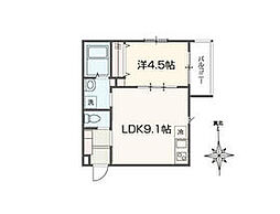 ＭＥＬＤＩＡ東青梅 3階1LDKの間取り