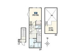 ｄｅｌ　Ｃｉｅｌｏ小平 201 2階1Kの間取り