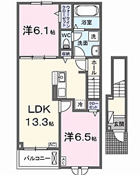 間取図画像 2LDK