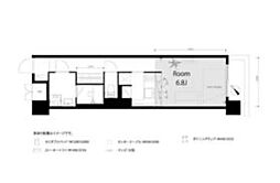 JR京浜東北・根岸線 王子駅 徒歩3分の賃貸マンション 2階ワンルームの間取り