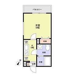 つくばエクスプレス 柏の葉キャンパス駅 徒歩10分の賃貸アパート 1階1Kの間取り