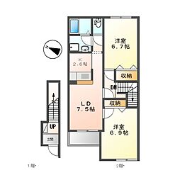 間取図画像 2LDK