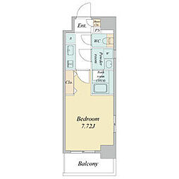 近鉄名古屋線 近鉄四日市駅 徒歩8分の賃貸マンション 3階1Kの間取り