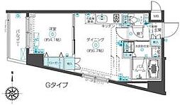 京王井の頭線 永福町駅 徒歩9分の賃貸マンション 4階1DKの間取り