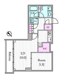 JR山手線 渋谷駅 徒歩14分の賃貸マンション 3階1LDKの間取り