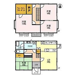 阿部様戸建て 2階4LDKの間取り
