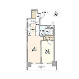 JR総武線 両国駅 徒歩3分の賃貸マンション 5階1LDKの間取り