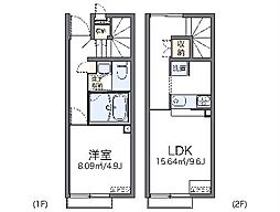 レオネクストアルデンテ　緑ヶ丘 1階1LDKの間取り