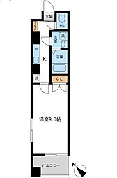 東京メトロ有楽町線 月島駅 徒歩4分の賃貸マンション 4階1Kの間取り