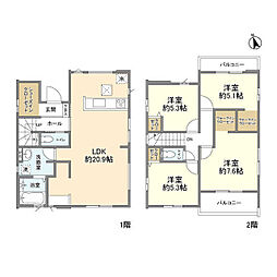 Kolet小宮#02 1階4LDKの間取り