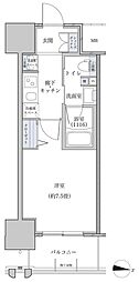 パークアクシス名古屋山王橋 1Kの間取図画像