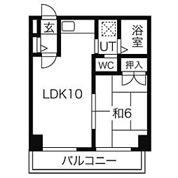 JR山手線 大塚駅 徒歩3分の賃貸マンション 3階1LDKの間取り