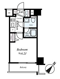 SYNEX 横濱阪東橋II 602号室 6階1Kの間取り