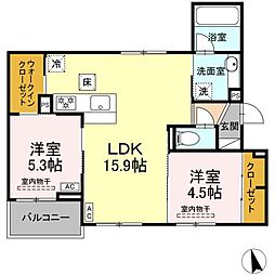 間取図画像 2LDK