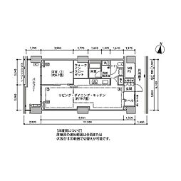 東京メトロ有楽町線 辰巳駅 徒歩10分の賃貸マンション 5階1LDKの間取り