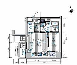 都営三田線 新高島平駅 徒歩5分の賃貸マンション 3階2Kの間取り