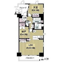 ブランシエラ二条城 0704 7階1SLDKの間取り