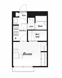 京王高尾線 京王片倉駅 徒歩11分の賃貸アパート 1階1Kの間取り