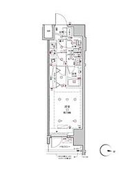 都営三田線 板橋本町駅 徒歩4分の賃貸マンション 11階1Kの間取り