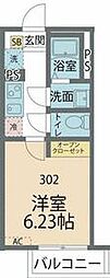 JR横浜線 町田駅 徒歩11分の賃貸アパート 3階1Kの間取り