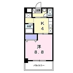 愛知高速東部丘陵線 長久手古戦場駅 徒歩11分の賃貸マンション 1階1Kの間取り
