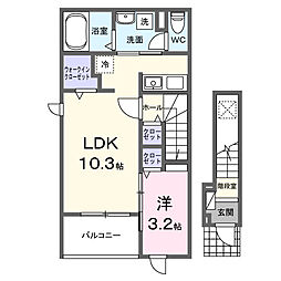 間取図画像 1LDK