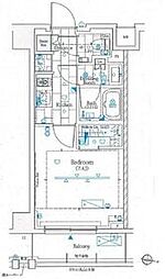 東急池上線 池上駅 徒歩6分の賃貸マンション 4階1Kの間取り