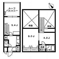 小田急小田原線 町田駅 徒歩5分の賃貸マンション 4階1DKの間取り