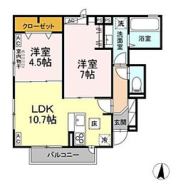 間取図画像 2LDK