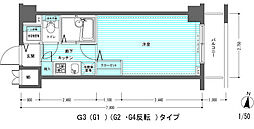 東急多摩川線 武蔵新田駅 徒歩7分の賃貸マンション 3階1Kの間取り