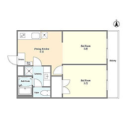 東京メトロ副都心線 要町駅 徒歩3分の賃貸マンション 1階1LDKの間取り