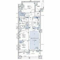 JR総武線 東中野駅 徒歩4分の賃貸マンション 1階3LDKの間取り