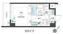 西武池袋線 桜台駅 徒歩9分の賃貸マンション 3階1Kの間取り