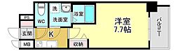 MJC大阪ファインゲート 3階1Kの間取り