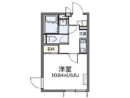 東武東上線 ときわ台駅 徒歩7分の賃貸マンション 2階1Kの間取り