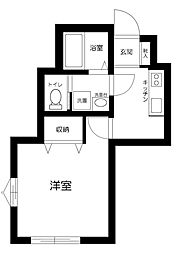 都電荒川線 庚申塚駅 徒歩4分の賃貸アパート 1階1Kの間取り