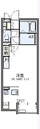 レオネクストノール長津田 2階ワンルームの間取り