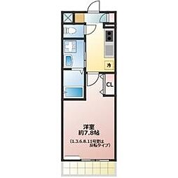 東武東上線 和光市駅 徒歩15分の賃貸アパート 3階1Kの間取り