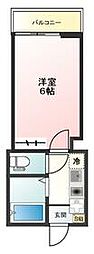 JR埼京線 赤羽駅 徒歩13分の賃貸アパート 1階1Kの間取り