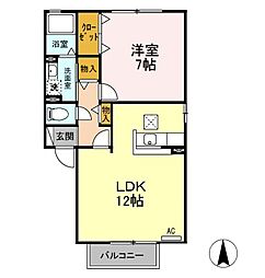 間取図画像 1LDK
