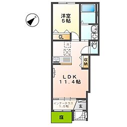 間取図画像 1LDK
