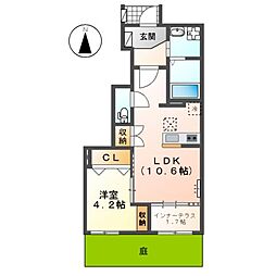 間取図画像 1LDK