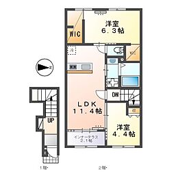 間取図画像 2LDK