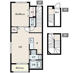間取図画像 1LDK