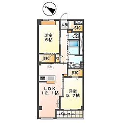 間取図画像 2LDK