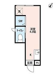 CIRCLEHOUSE太子堂 ワンルームの間取図画像