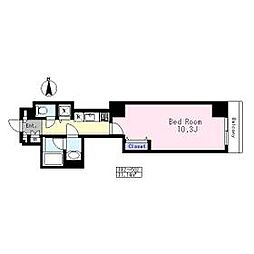 LaBonneVieHirai 1Kの間取図画像